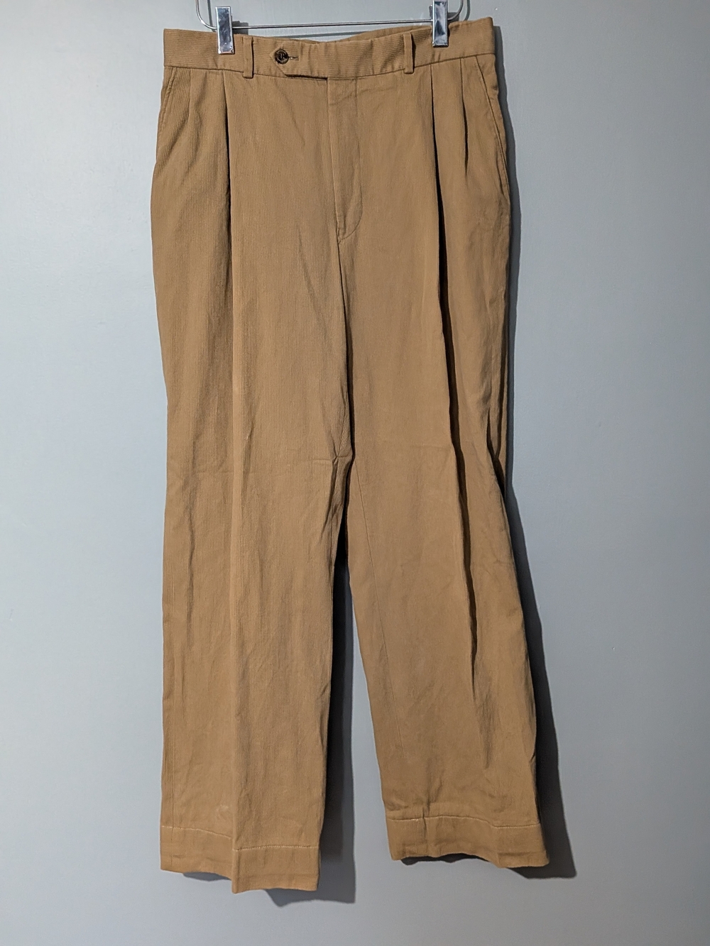 Vintage Harry Rosen Men's Double Pleated Corduroy Trousers 90s Ivy League